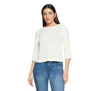 Strickpullover BETTY BARCLAY "Damen mit 3/4 Arm", Damen, Gr. 36, rohweiß, Strick, Obermaterial: 65% Polyacryl, 35% Polyamid, Basic, gerade normal, Rundhals, Pullover Strickpullover (56622018-36) rohwe