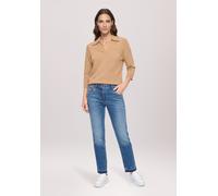 Strickpullover BETTY BARCLAY "Damen mit 3/4 Arm", Damen, Gr. 40, beige, Strick, Obermaterial: 92% Polyamid, 8% Polyester, gerade lang, Pullover Strickpullover (52358112-40) beige