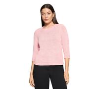 Strickpullover BETTY BARCLAY "Damen mit 3/4 Arm", Damen, Gr. 44, pink dolphin, Strick, Obermaterial: 65% Polyacryl, 35% Polyamid, Basic, gerade normal, Rundhals, Pullover Strickpullover (47001836-44)