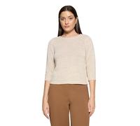 Strickpullover BETTY BARCLAY "Damen mit 3/4 Arm", Damen, Gr. 46, grau beige, Strick, Obermaterial: 65% Polyacryl, 35% Polyamid, Basic, gerade normal, Rundhals, Pullover Strickpullover (60772057-46) gr
