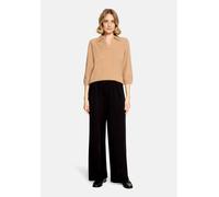Strickpullover BETTY BARCLAY "Damen mit 3/4 Arm", Damen, Gr. 46, beige, Strick, Obermaterial: 92% Polyamid, 8% Polyester, gerade lang, Pullover Strickpullover (52358112-46) beige