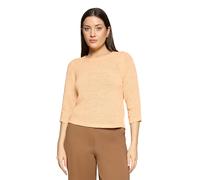 Strickpullover BETTY BARCLAY "Damen mit 3/4 Arm", Damen, Gr. 46, peach, Strick, Obermaterial: 65% Polyacryl, 35% Polyamid, Basic, gerade normal, Rundhals, Pullover Strickpullover (52194016-46) peach
