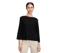 Strickpullover BETTY BARCLAY "Damen mit 3/4 Arm", Damen, Gr. 48, schwarz, Strick, Obermaterial: 55% Viskose, 30% Polyester, 15% Polyamid, gerade normal, U-Boot-Ausschnitt, Pullover Strickpullover (153