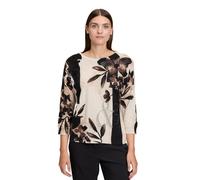 Betty Barclay Damen Strickpullover mit Fledermausärmeln 36, Beige/Braun
