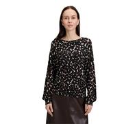 Strickpullover BETTY BARCLAY "Damen Feinstrickpullover mit Fledermausärmeln", Damen, Gr. 38, braun (braun, beige), Strick, Obermaterial: 80% Viskose, 20% Polyamid., figurumspielend normal, Rundhals, P