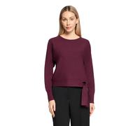 Strickpullover BETTY BARCLAY "Damen mit Fledermausärmeln", Damen, Gr. 38, schwarz aubergine, Strick, Obermaterial: 55% Viskose, 30% Polyester, 15% Polyamid, figurumspielend normal, Rundhals, Pullover