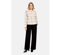 Strickpullover BETTY BARCLAY "Damen mit Jacquard", Damen, Gr. 42, beige (patch beige, braun), Strick, Obermaterial: 50% Viskose, 27% Polyamid, 23% Polyester, lässig geschnitten normal, Rundhals, Pullo