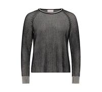 Strickpullover BETTY BARCLAY "Damen Grobstrick-Pullover mit Rippenstruktur", Damen, Gr. 46, patch schwarz, beige, Strick, Obermaterial: 50% Baumwolle, 50% Polyacryl., relaxed fit normal, Rundhals, Pul