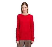 Strickpullover BETTY BARCLAY "Damen mit Rundhalsausschnitt", Damen, Gr. 44, rot, Strick, Obermaterial: 100% Kaschmir, Basic, gerade lang, Rundhals, Pullover Strickpullover (83323433-44) rot