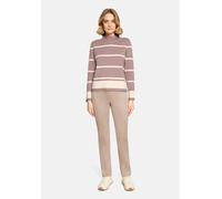 Strickpullover BETTY BARCLAY "Damen mit Stehkragen", Damen, Gr. 36, braun (patch taupe, beige), Strick, Obermaterial: 55% Viskose, 30% Polyester, 15% Polyamid, gerade normal, Pullover Strickpullover (