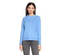 Strickpullover BETTY BARCLAY "Damen mit Stehkragen", Damen, Gr. 40, azurine, Strick, Obermaterial: 55% Viskose, 30% Polyester, 15% Polyamid, Basic, gerade normal, Pullover Strickpullover (21385120-40)