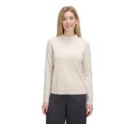 Betty Barclay Damen Basic-Strickpullover mit Stehkragen 44, beige