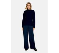Strickpullover BETTY BARCLAY "Betty Barclay Damen Kaschmir-Pullover mit Stehkragen", Damen, Gr. 48, blau (dunkelblau), Strick, Obermaterial: 100% Kaschmir., Basic, gerade lang, Pullover (28124161-48)