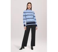 Strickpullover BETTY BARCLAY "Damen mit Stehkragen", Damen, Gr. 48, blau (patch blau, dunkelblau), Strick, Obermaterial: 55% Viskose, 30% Polyester, 15% Polyamid, gerade normal, Pullover Strickpullove