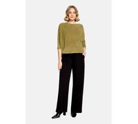 Strickpullover BETTY BARCLAY "Damen mit U-Boot-Ausschnitt", Damen, Gr. 36, grün (gothic olive), Strick, Obermaterial: 92% Polyamid, 8% Polyester, oversize normal, Rundhals, Pullover Strickpullover (56