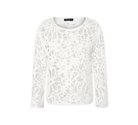 Strickpullover BETTY BARCLAY "Damen mit U-Boot-Ausschnitt", Damen, Gr. 36, rohweiß, Strick, Obermaterial: 53% Baumwolle, 32% Polyacryl, 9% Polyester, 6% Polyamid, figurumspielend normal, Rundhals, Pul