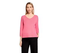 Strickpullover BETTY BARCLAY "Damen mit V-Ausschnitt", Damen, Gr. 38, pink, Strick, Obermaterial: 50% Viskose, 27% Polyamid, 23% Polyester, figurumspielend lang, Rundhals, Pullover Strickpullover (518
