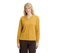 Strickpullover BETTY BARCLAY "Damen mit V-Ausschnitt", Damen, Gr. 40, gold, Strick, Obermaterial: 92% Polyamid, 8% Polyester, lässig geschnitten normal, V-Ausschnitt, Pullover Strickpullover (15514665