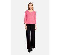 Strickpullover BETTY BARCLAY "Damen mit V-Ausschnitt", Damen, Gr. 40, pink, Strick, Obermaterial: 50% Viskose, 27% Polyamid, 23% Polyester, figurumspielend lang, Rundhals, Pullover Strickpullover (518