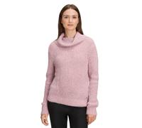 Strickpullover BETTY & CO "Damen mit Lurexfaden", Damen, Gr. 44, rose melange, Strick, Obermaterial: 55% Polyester, 30% Polyacryl, 10% Polyamid, 5% Wolle, lässig geschnitten normal, Pullover Strickpul