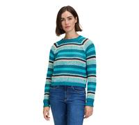 Betty & Co Lochstrick-Pullover Damen petrol, 46