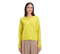 Strickpullover BETTY & CO "Damen mit Rundhalsausschnitt", Damen, Gr. 38, neon gelb, Strick, Obermaterial: 60% Polyacryl, 31% Polyester, 6% Wolle, 3% Elasthan, oversize normal, Rundhals, Pullover Stric