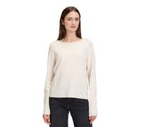 Betty & Co Damen Strickpullover mit Rundhalsausschnitt 44, Bright Cream Melange