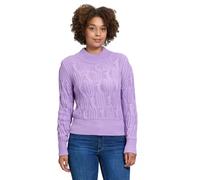 Strickpullover BETTY & CO "Damen mit Stehkragen", Damen, Gr. 44, lila (flieder), Strick, Obermaterial: 85% Polyacryl, 15% Wolle, normal normal, Pullover Strickpullover, Struktur (87879852-44) flieder