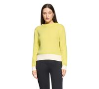 Strickpullover BETTY & CO "Damen mit Strickdetails", Damen, Gr. 36, cream, gelb, Strick, Obermaterial: 100% Polyester, gerade normal, Pullover Strickpullover (79216727-36) cream, gelb
