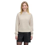 Betty & Co Damen Strickpullover mit Struktur 34, Cream
