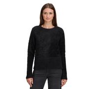 Strickpullover BETTY & CO "Damen mit V-Ausschnitt", Damen, Gr. 46, schwarz, Strick, Obermaterial: 40% Polyamid, 30% Baumwolle, 20% Polyacryl, 10% Polyester, figurumspielend normal, Rundhals, Pullover 