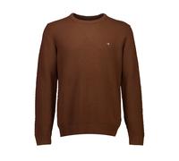 Strickpullover BISON "BISON Strickpullover", Herren, Gr. 3XL, braun, Obermaterial: 70% Baumwolle, 30% Polyester, Rundhals, Pullover Strickpullover (72717911-XXXL) braun