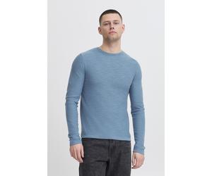 Strickpullover BLEND "BHAbas", Herren, Gr. XXL, copen blau, Web, 100% Baumwolle, unifarben, normal normal, Rundhals, Pullover Strickpullover, Stilvoller Strickpullover mit Logo (52817165-XXL) copen bl