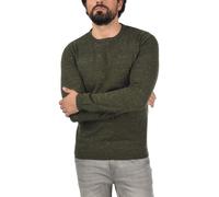 Strickpullover BLEND "BHAdrian", Herren, Gr. XXL, deep depths, Feinstrick, 100% Baumwolle, unifarben, regular fit normal, Rundhals, Pullover Strickpullover, Strickpullover aus Feinstrick (28708122-XXL