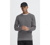 Strickpullover BLEND "BHBaal", Herren, Gr. M, iron gate, Feinstrick, 70% Baumwolle, 30% Nylon, unifarben, normal normal, Rundhals, Pullover Strickpullover, Stilvoller Basic Strickpullover (77366361-M)