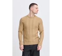 Strickpullover BLEND "BHBASIM Crew", Herren, Gr. XXL, gelb (cornstalk), Strick, Obermaterial: 50% Baumwolle, 47% Polyacryl, 3% Nylon, unifarben, regular fit normal, Rundhals, Rippbündchen, Pullover St