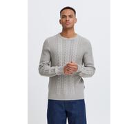 Strickpullover BLEND "BHBASIM", Herren, Gr. M, stone mix, Grobstrick, 50% Baumwolle, 47% Polyacryl, 3% Nylon, Strukturmuster, Basic, normal normal, Rundhals, Pullover Strickpullover, Klassischer Grobs