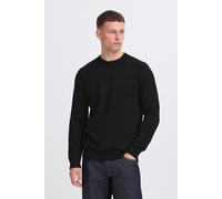 Strickpullover BLEND "BHBRANKO CREW KNIT", Herren, Gr. 3XL, schwarz beauty, Strick, Obermaterial: 60% Wolle, 40% Nylon, unifarben, regular fit hüftlang, Rundhals, Strickbündchen, Pullover (84301954-XX