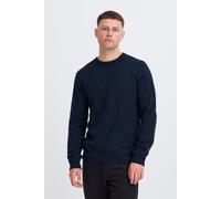 Strickpullover SALUTE MELANGE "BHBRANKO CREW KNIT", Herren, Gr. L, salute melange, Strick, Obermaterial: 60% Wolle, 40% Nylon, meliert, unifarben, regular fit hüftlang, Rundhals, Strickbündchen, Pullo