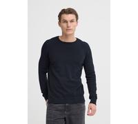 Strickpullover BLEND "BHBRAY CREW KNIT", Herren, Gr. XL, blau (salute), Strick, Obermaterial: 100% Baumwolle, unifarben, regular fit, Rundhals, Rippbündchen, Pullover Strickpullover, mit Rundhalsaussc