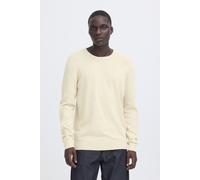 Strickpullover BLEND "BHBRAY CREW KNIT", Herren, Gr. XXL, beige (oyster gray), Strick, Obermaterial: 100% Baumwolle, unifarben, regular fit, Rundhals, Rippbündchen, Pullover Strickpullover, mit Rundha