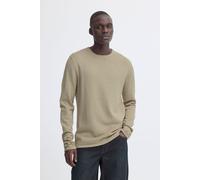 Strickpullover BLEND "BHBror", Herren, Gr. L, oyster gray, Feinstrick, 50% Polyacryl, 50% Baumwolle, gestreift, Basic, normal normal, Rundhals, Pullover Strickpullover, Stilvoller Feinstrick-Pullover