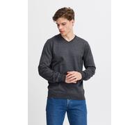Strickpullover BLEND "BHBruton", Herren, Gr. XL, schwarz, 100% Polyester, meliert, Basic, regular fit normal, V-Ausschnitt, eng, Pullover Strickpullover, Stilvoller Strickpullover mit V-Ausschnitt (70