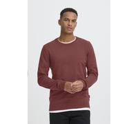 Strickpullover BLEND "BHBryan", Damen, Gr. S, hot chocolate, Feinstrick, 70% Baumwolle, 30% Nylon, unifarben, Basic, normal normal, Rundhals, Pullover Strickpullover, Stilvoller Basic Strickpullover (