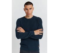 Strickpullover BLEND "BHCodford", Herren, Gr. XXL, blau (marineblaus), Feinstrick, 100% Baumwolle, unifarben, regular fit normal, Rundhals, eng, Pullover Strickpullover, Stilvoller Feinstrick-Pullover