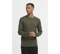 Strickpullover BLEND "BHDan", Herren, Gr. XXL, forest night, Feinstrick, 70% Viskose, 30% Nylon, meliert, Basic, normal normal, Rundhals, Pullover Strickpullover, Stilvoller Basic Strickpullover (3007