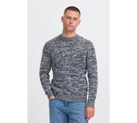 Strickpullover BLEND "BHDanno", Herren, Gr. XL, blau (marineblaus), Grobstrick, 70% Baumwolle (Recycled), 30% Polyester (Recycled), meliert, normal normal, Rundhals, Pullover Strickpullover, Klassisch