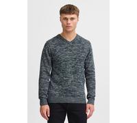 Strickpullover BLEND "BHDansel", Herren, Gr. M, navy, Feinstrick, 50% Baumwolle, 50% Polyacryl, meliert, regular fit, V-Ausschnitt, eingesetzt, Pullover Strickpullover, Feinstrickpullover mit V-Aussch