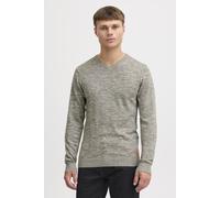 Strickpullover BLEND "BHDansel", Herren, Gr. XL, grau (zink mix), Feinstrick, 50% Baumwolle, 50% Polyacryl, meliert, regular fit, V-Ausschnitt, eingesetzt, Pullover Strickpullover, Feinstrickpullover 