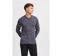 Strickpullover BLEND "BHDansel", Herren, Gr. XXL, ensign blau, Feinstrick, 50% Baumwolle, 50% Polyacryl, meliert, regular fit, V-Ausschnitt, eingesetzt, Pullover Strickpullover, Feinstrickpullover mit